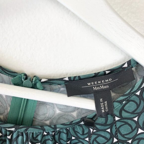 NWT Weekend Max Mara Uvetta Round Neck Sleeveless Midi Dress Size S - Picture 8 of 10